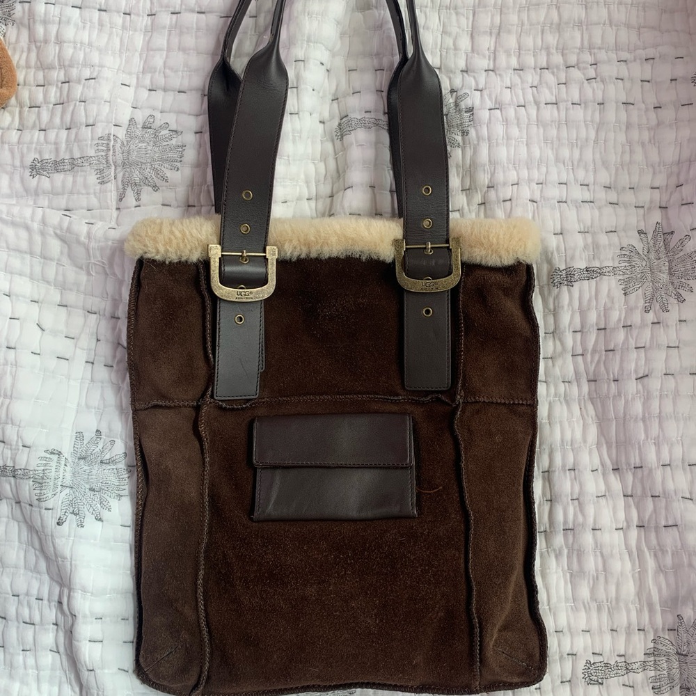 Ugg suede tote bag-new